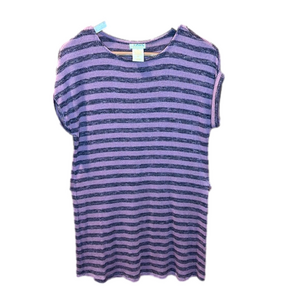 GIRLS Striped Knit T shirt Dress Size Girls XL
